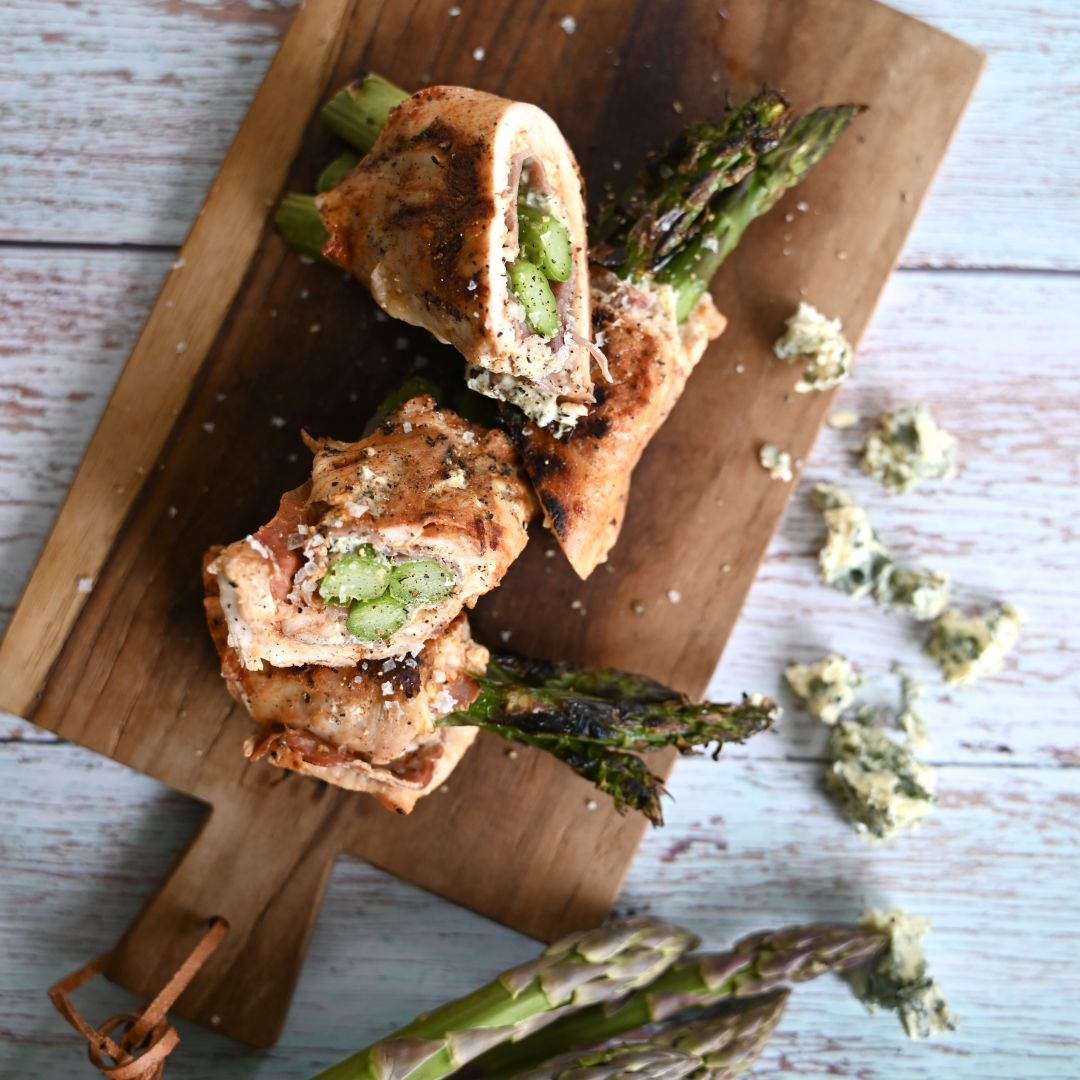 Hähnchen-Spargel Involtini